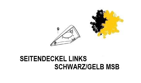 SEITENDECKEL LINKS SCHWARZ/GELB MASH