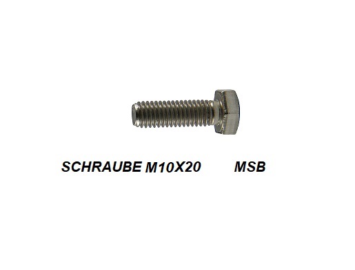 SCHRAUBE M10X20 MASH