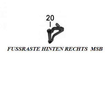 FUSSRASTE HINTEN RECHTS MASH
